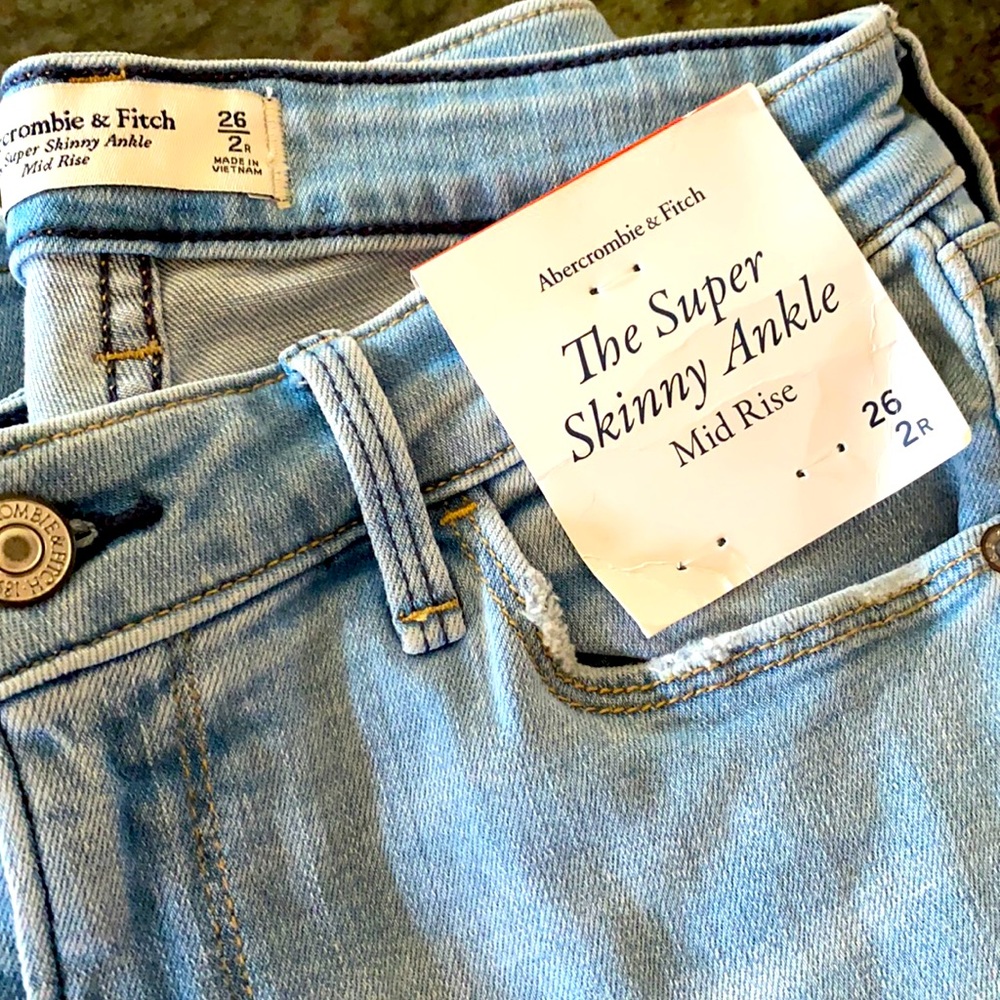 New skinny jeans from Abercrombie and Fitch.